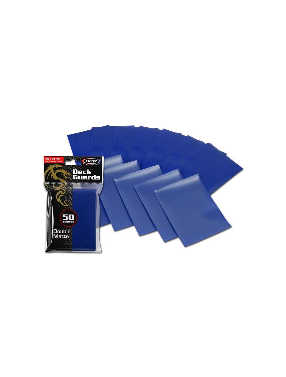 RED - MATTE SLEEVES 100 BCW GAMING DECK GUARD 