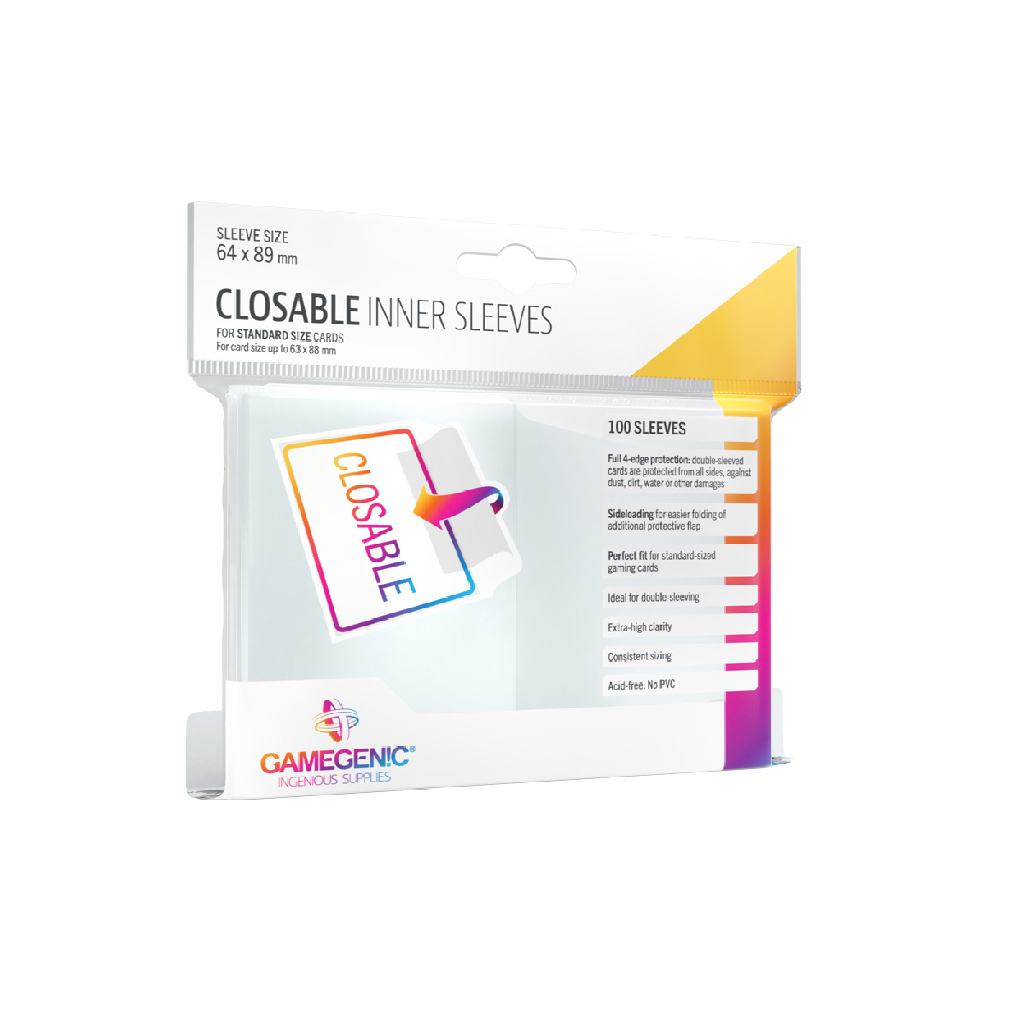 Gamegenic  CLOSABLE INNER SLEEVES  Geekadrome