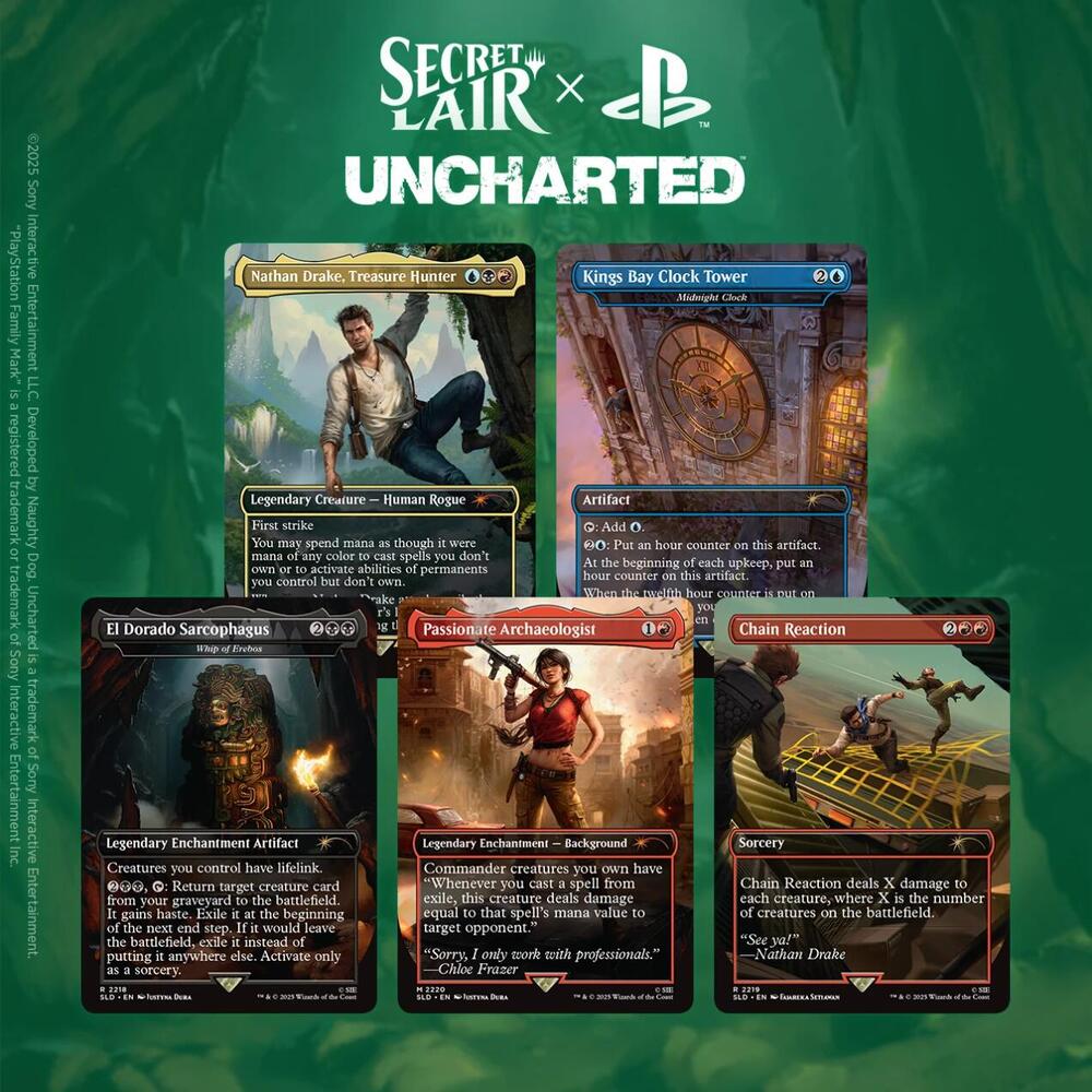 Secret Lair PlayStation 8種セット MtG – Secret Lair x Playstation – Uncharted – Geekadrome